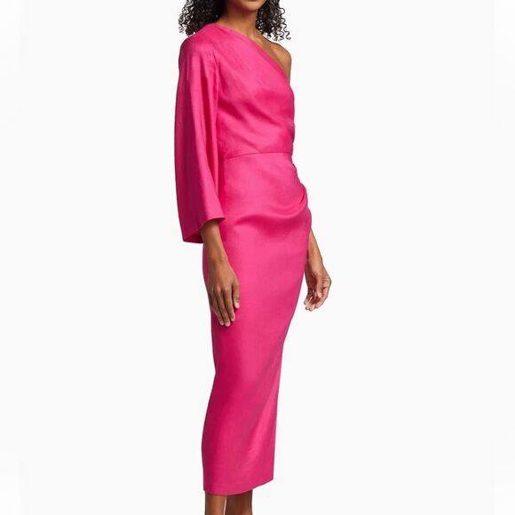 Veronica beard patsy linen Midi dress size 6 NWT $498 - Picture 8 of 8